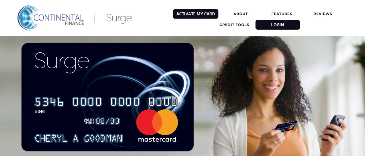 Surge Credit Card Login
