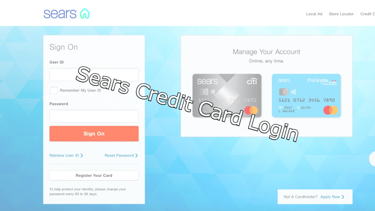 Sears Credit Card Login | Citi Card | Mastercard