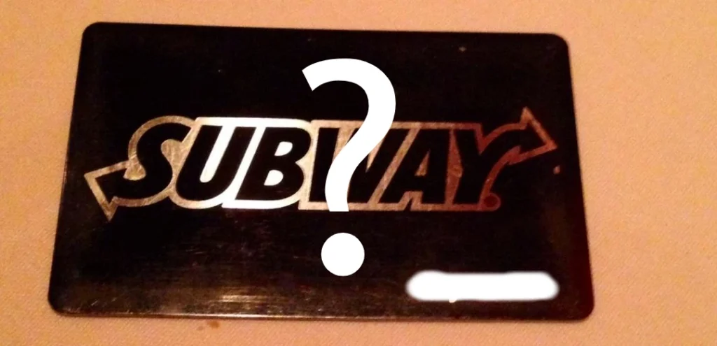 What is Subway black card